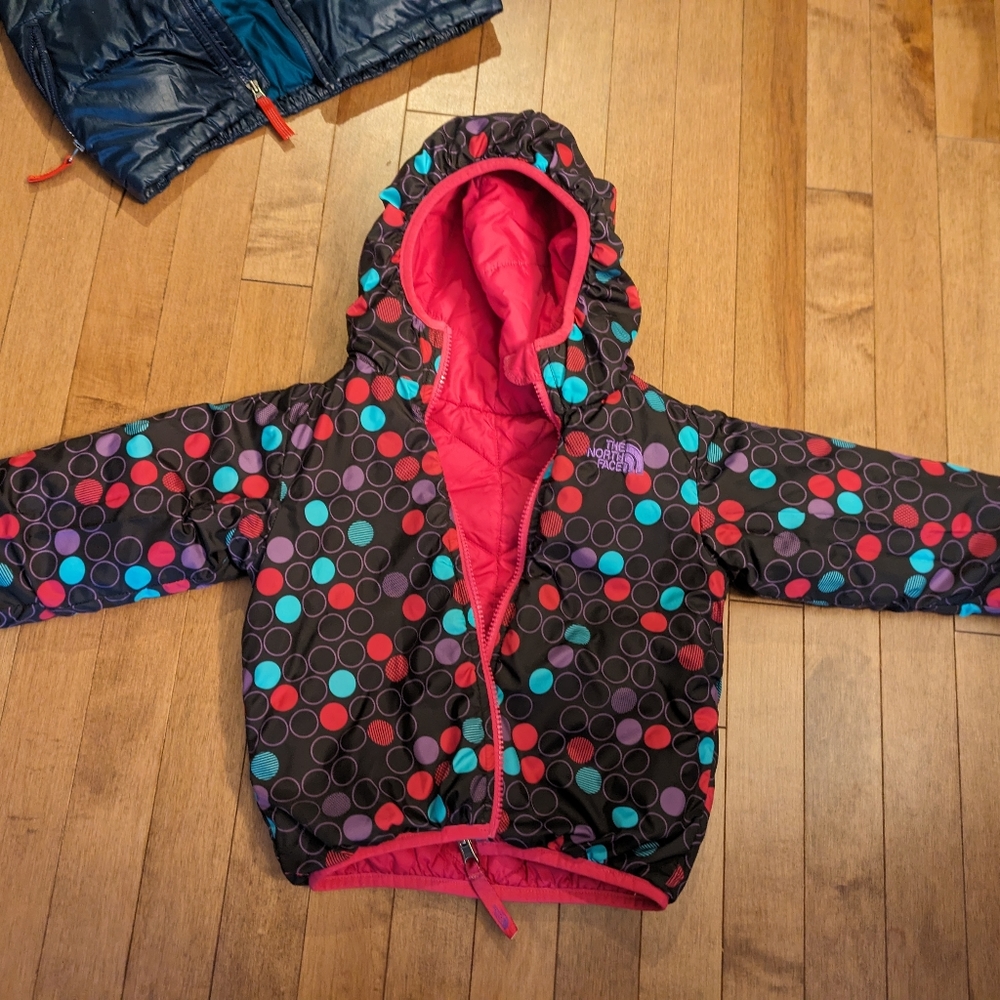 The North Face reversible toddler puffer jacket